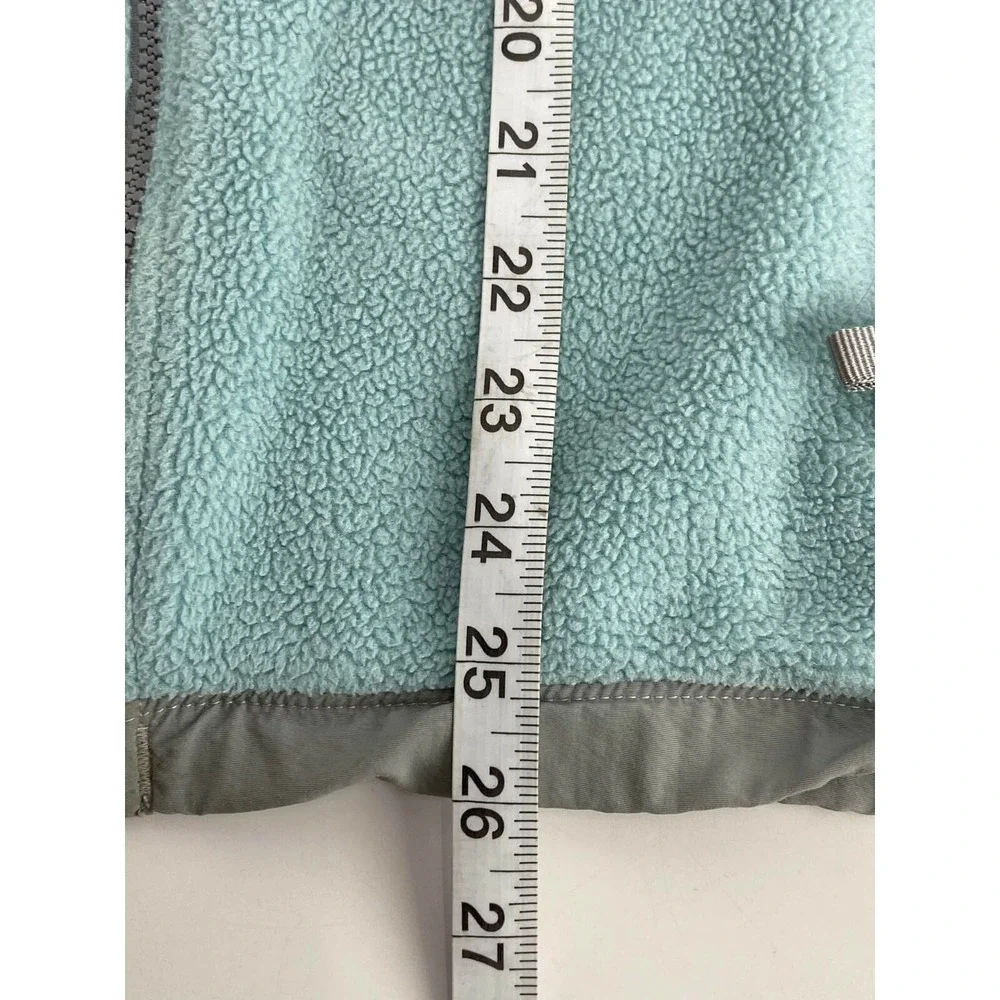 The North Face Gray/Light Green Jacket Girls‎ Size XL Fleece